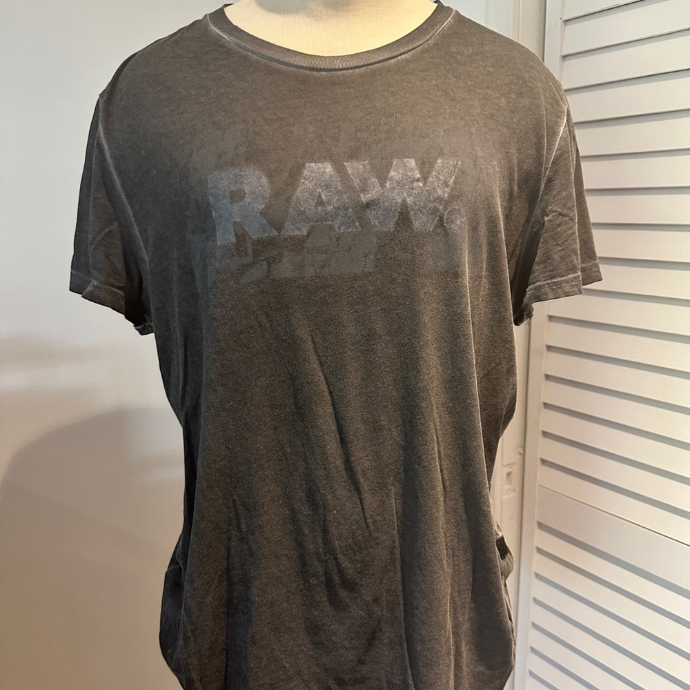 G-Star RAW Men's Charcoal Tee